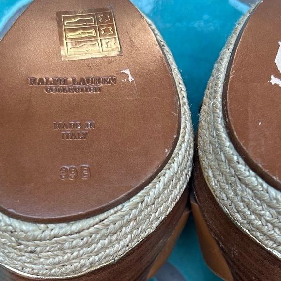 Ralph Lauren Strappy Leather and Jute Rope Sandal NEW - Picture 6 of 13